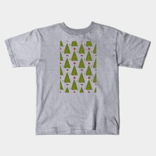 Christmas Trees Pattern Kids T-Shirt